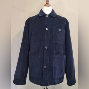 Timothy Everest Cotton Corduroy Navy Chore Jacket Navy Size XL